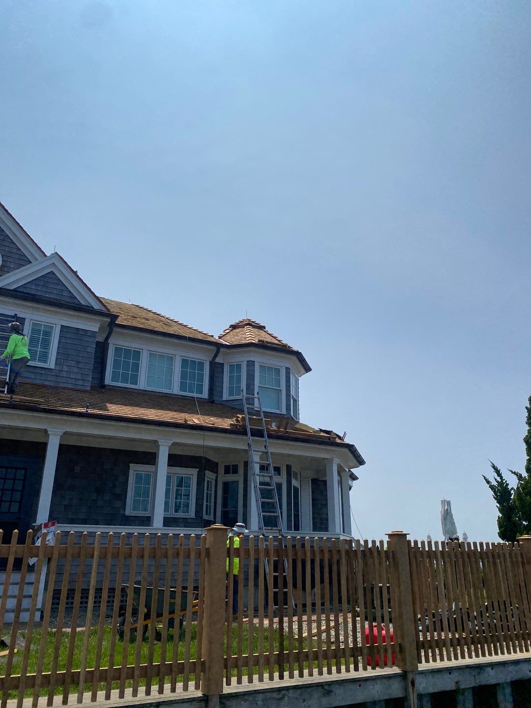Residential Roofing Installation using Cedar Shakes by CMNG LLC