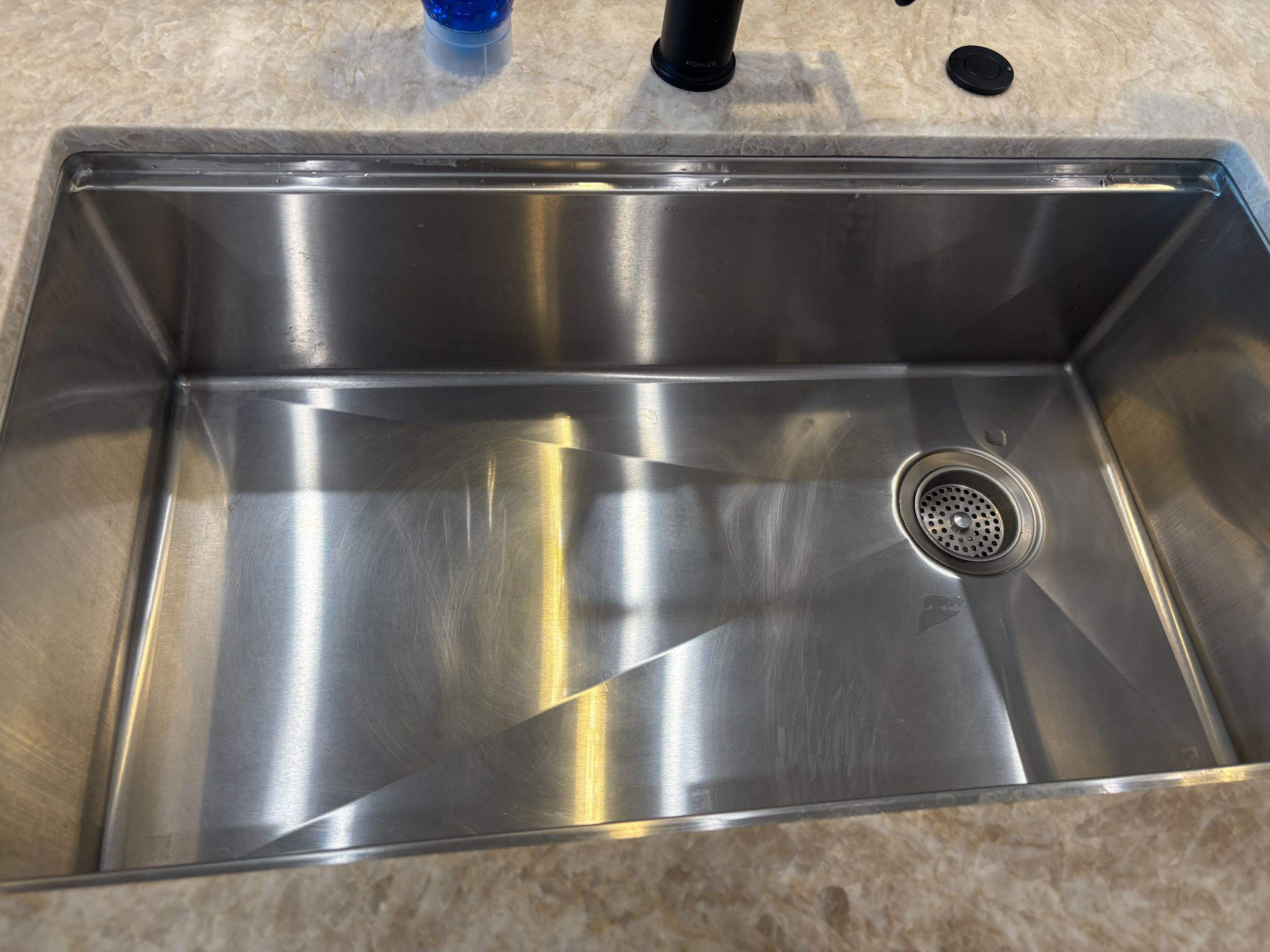 Stainless Steel Sink / Scratches Removal by Surface Experts - Cypress / North Katy