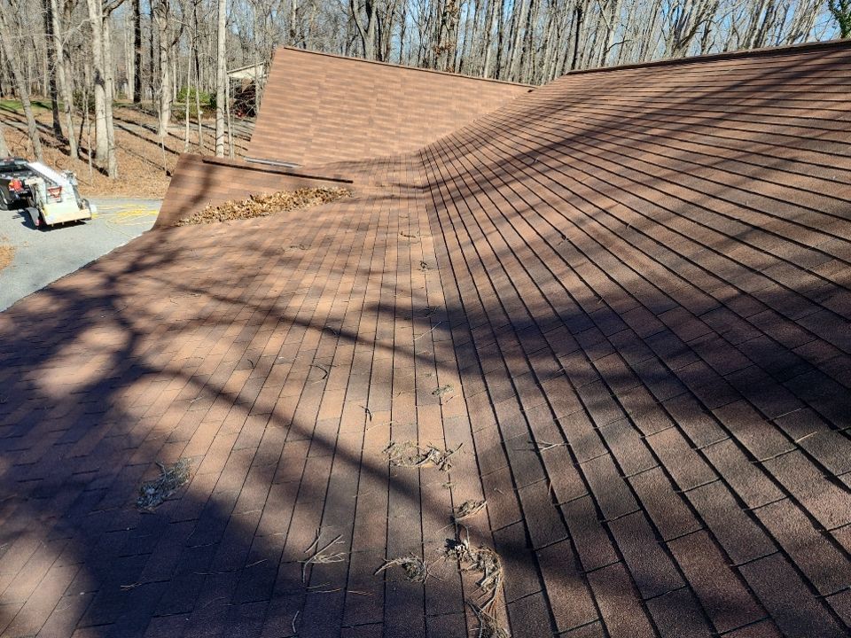 Gutter and Roof cleaning using cleaner by G&H Home Tech Pros LLC