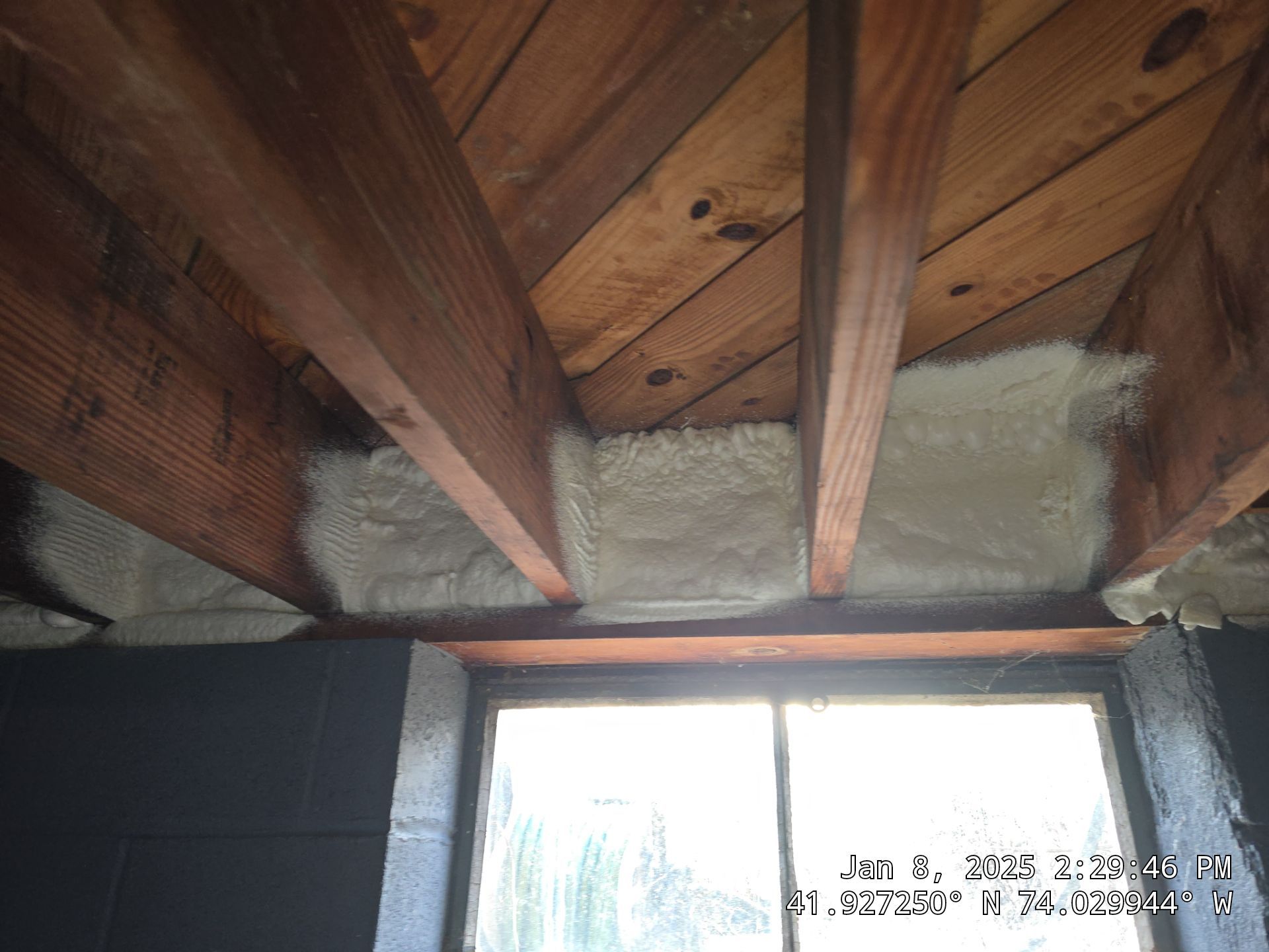 Attic Insulation using Closed Cell Spray Foam by NYS Foam & Energy