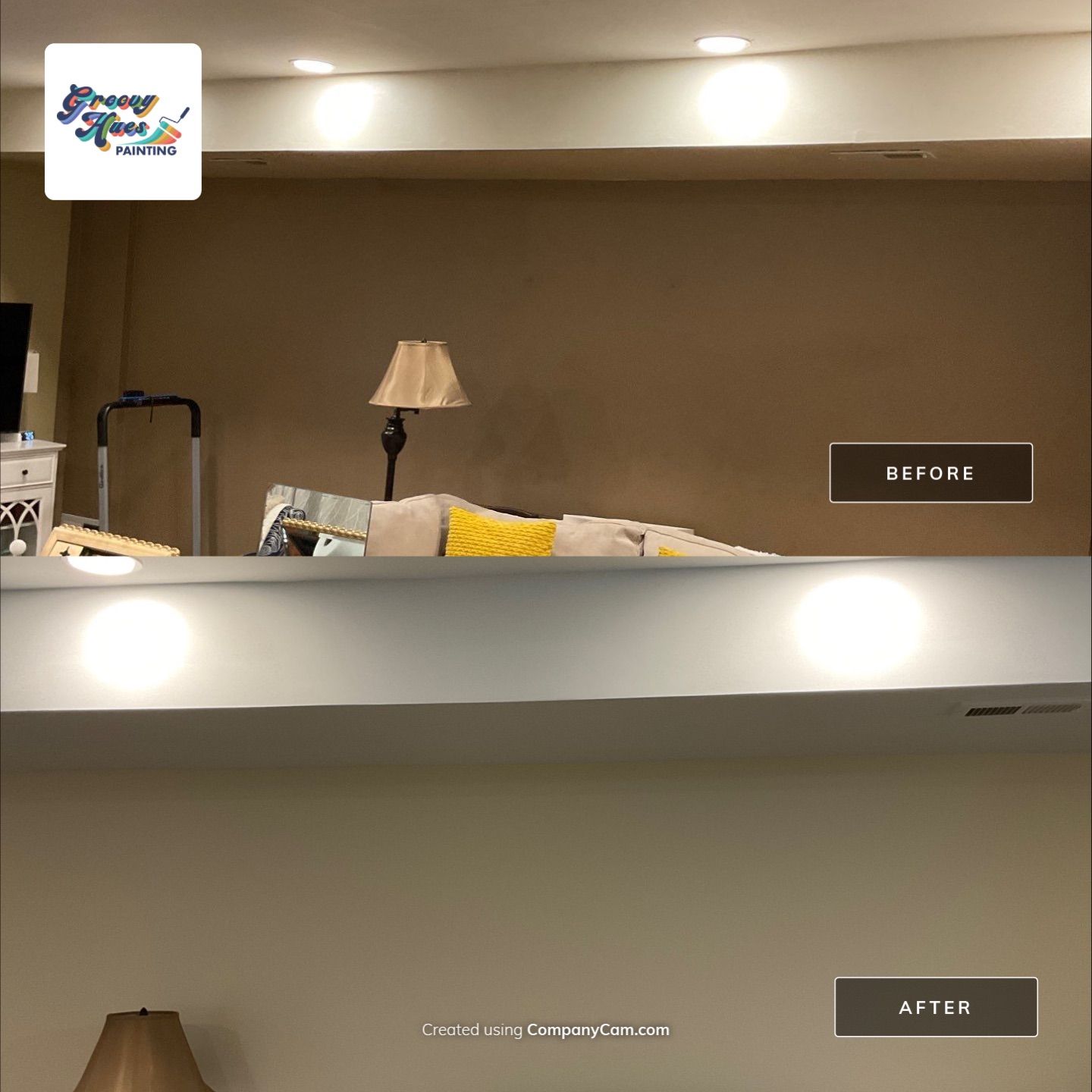 A Bright, Inviting Interior with Warm Yellow Accents by Groovy Hues