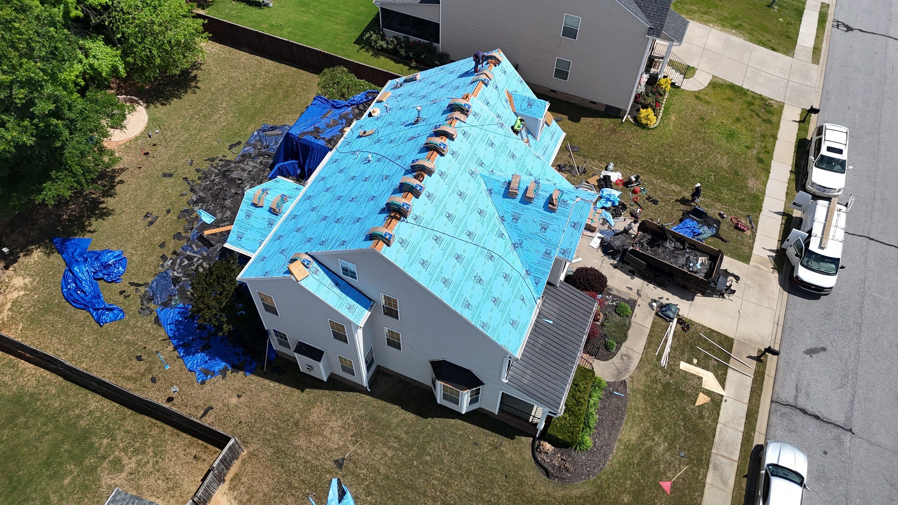 Full Asphalt Shingle Roof Replacement in Simpsonville, South Carolina by Roofers LLC