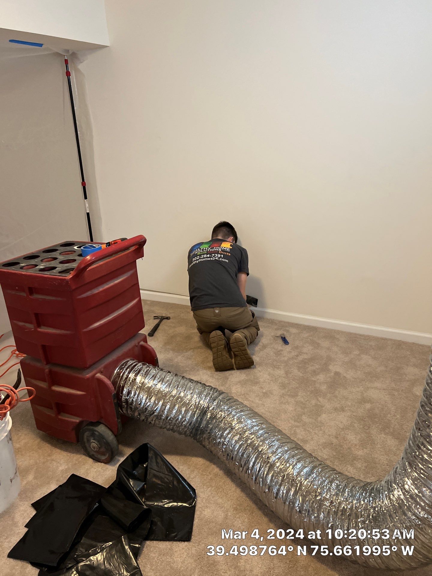 Water Damage Inspection & Basement Dryout – Middletown, DE by Healthy Home Solutions