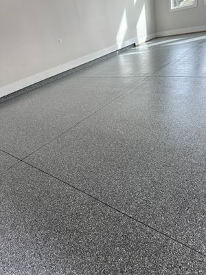 Garage Floor Coating using Wombat