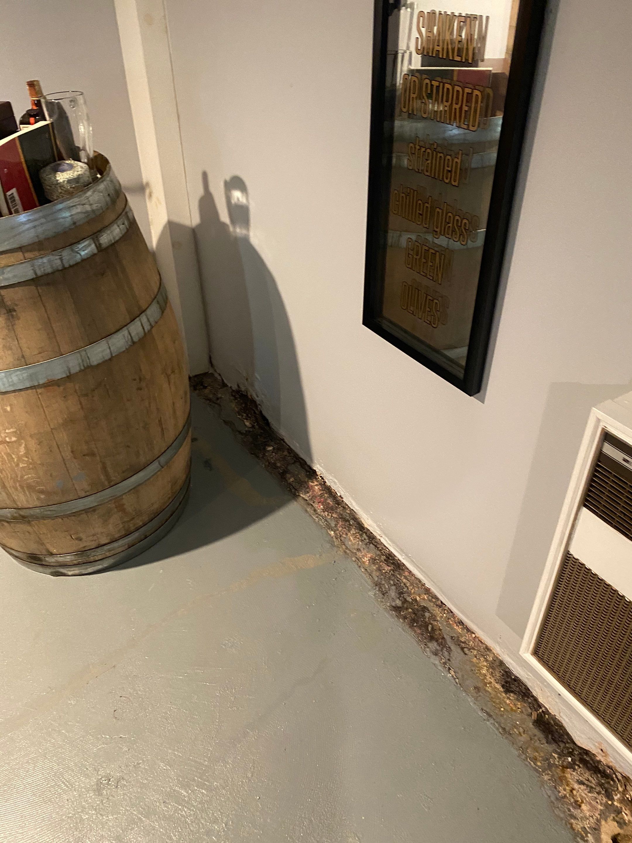 Interior French Drain Job in Cranford, NJ by Pure Service Pro, LLC 