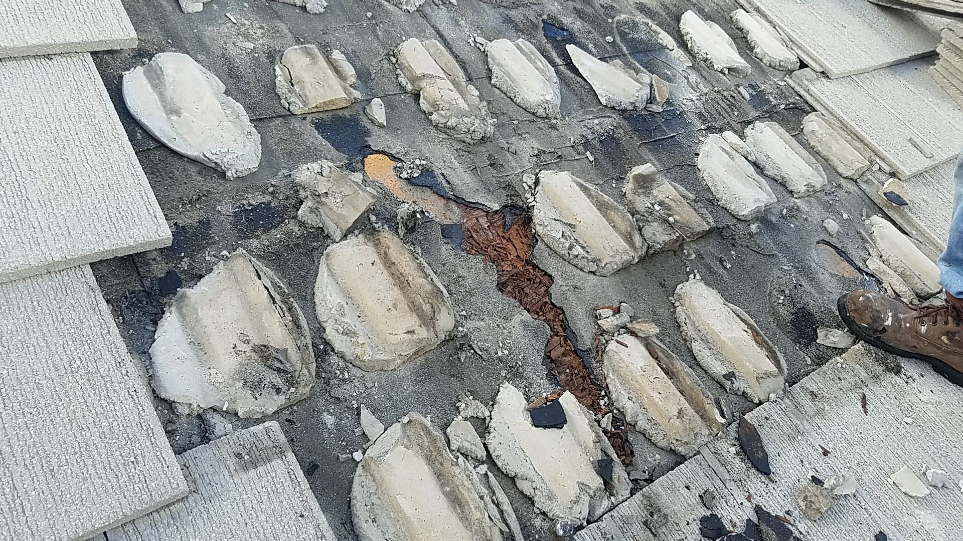 Concrete Tile Roof Repair using Concrete Roof Tile by Aastro Roofing