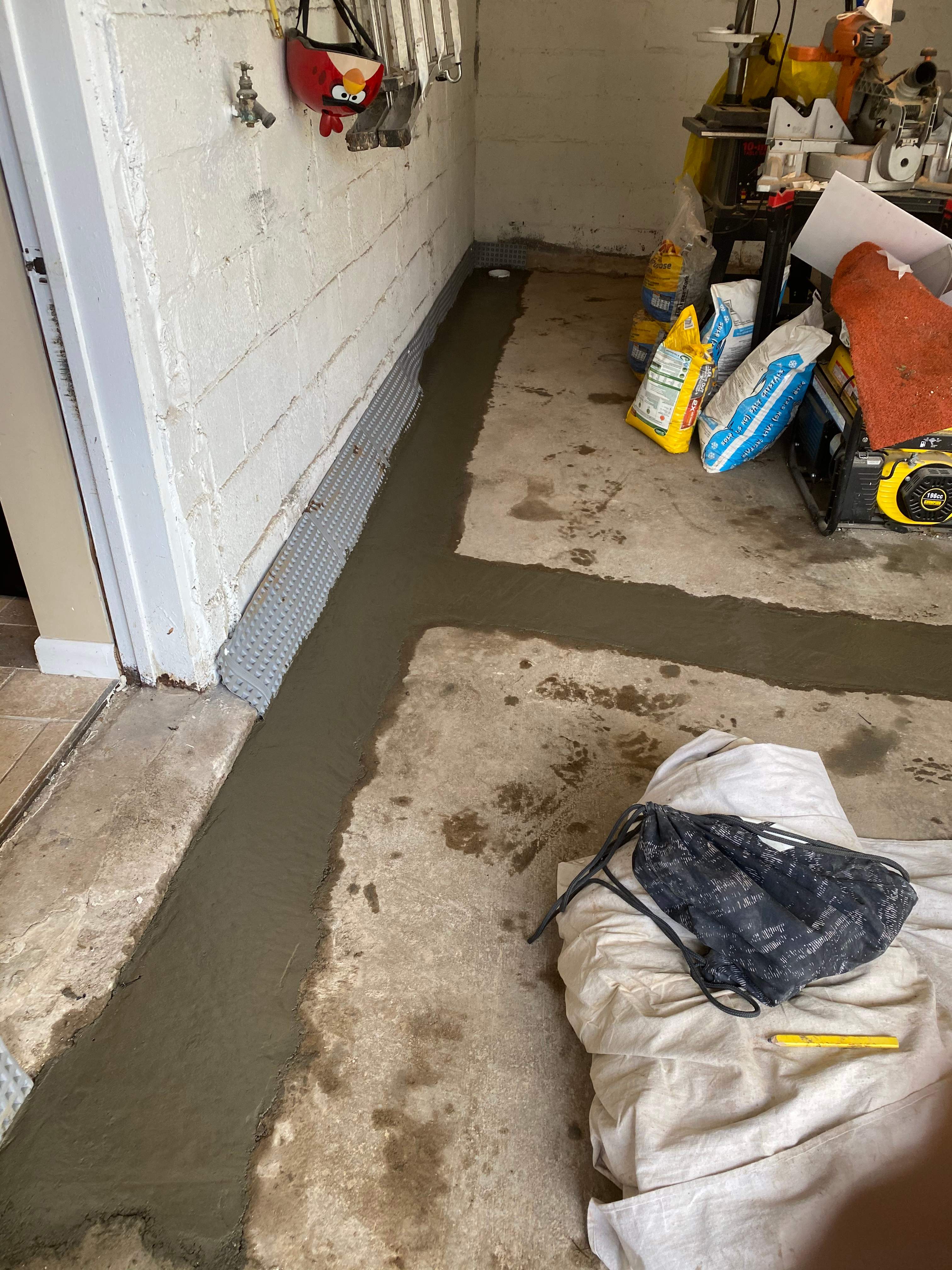 Interior French Drain Job in West Orange, NJ by Pure Service Pro, LLC 