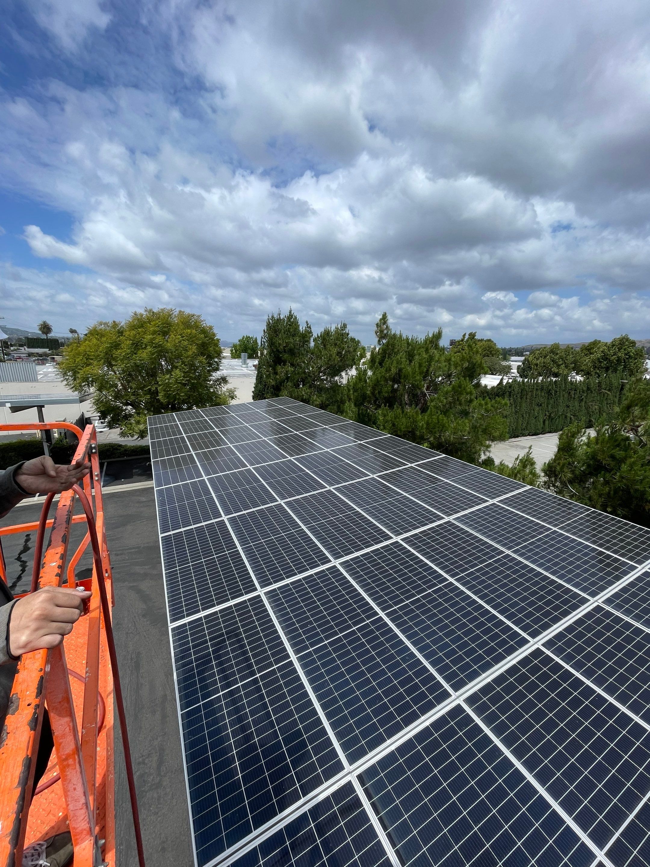 Commercial Solar Panel Cleaning by Palm Coast Solar Cleaning