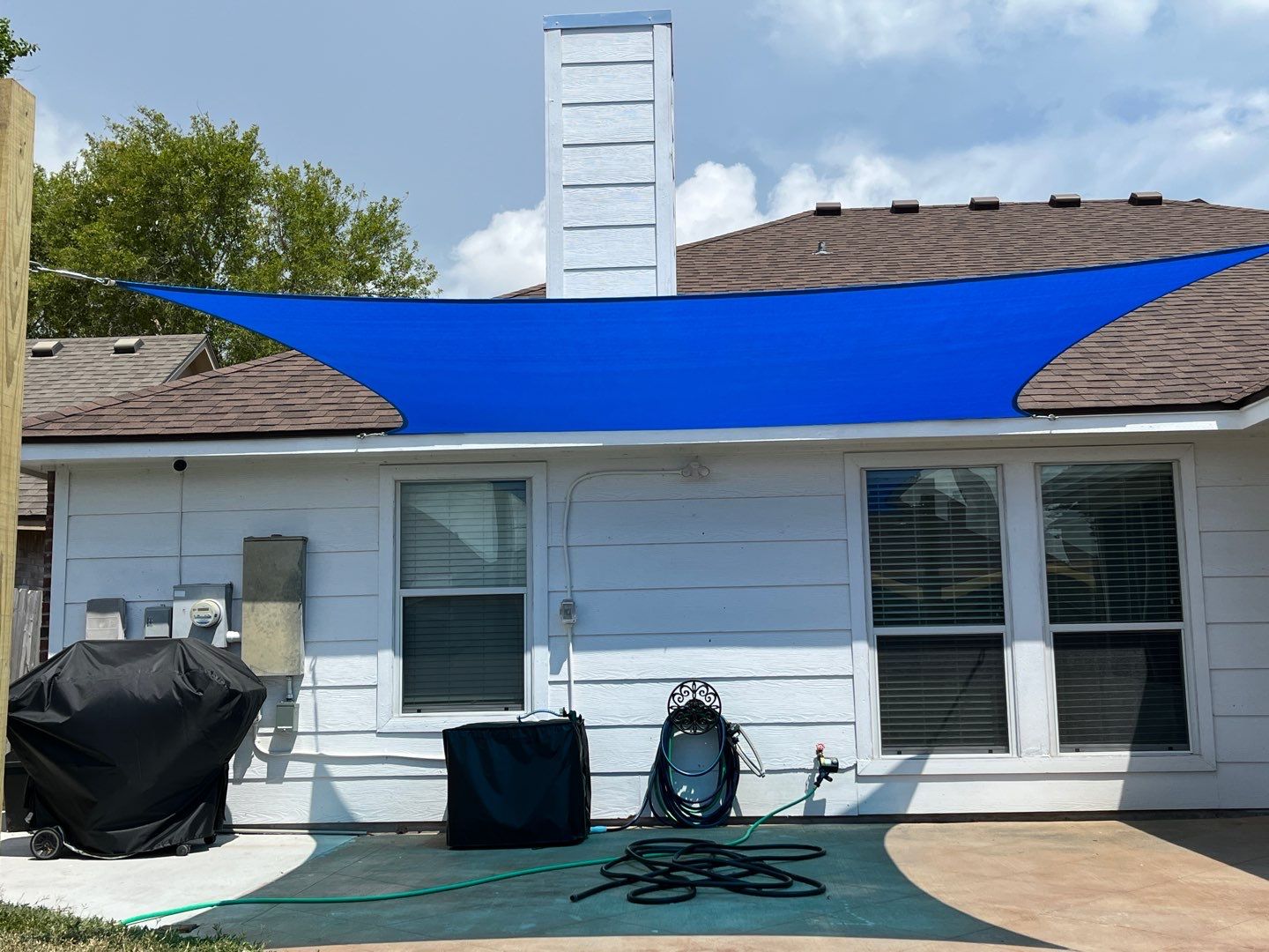 Back Yard Shade by Bayfront Roofing and Construction