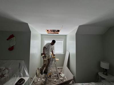 Ceiling Repair and Interior Restoration in Oak Island