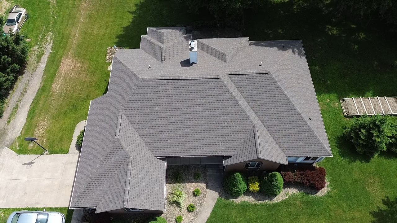 Atlas Pinnacle, Color, Weathered Wood, Drip Edge, Color, Royal Brown by Eagle Eye Roofing