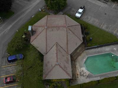 Large scale roof cleaning