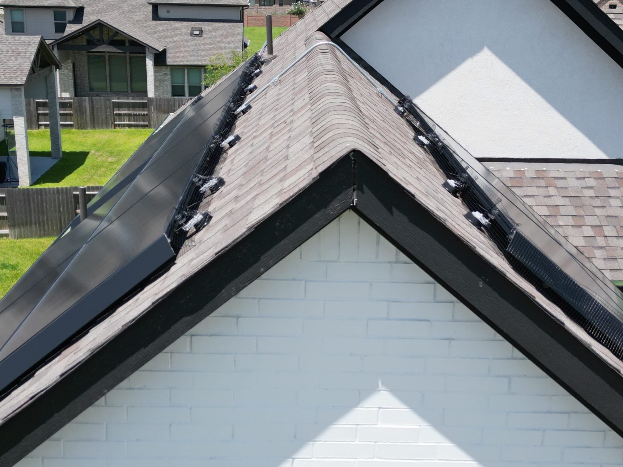 Solar Panel Cleaning and Mesh Guard Installation in Cypress by Zeal Power Washing