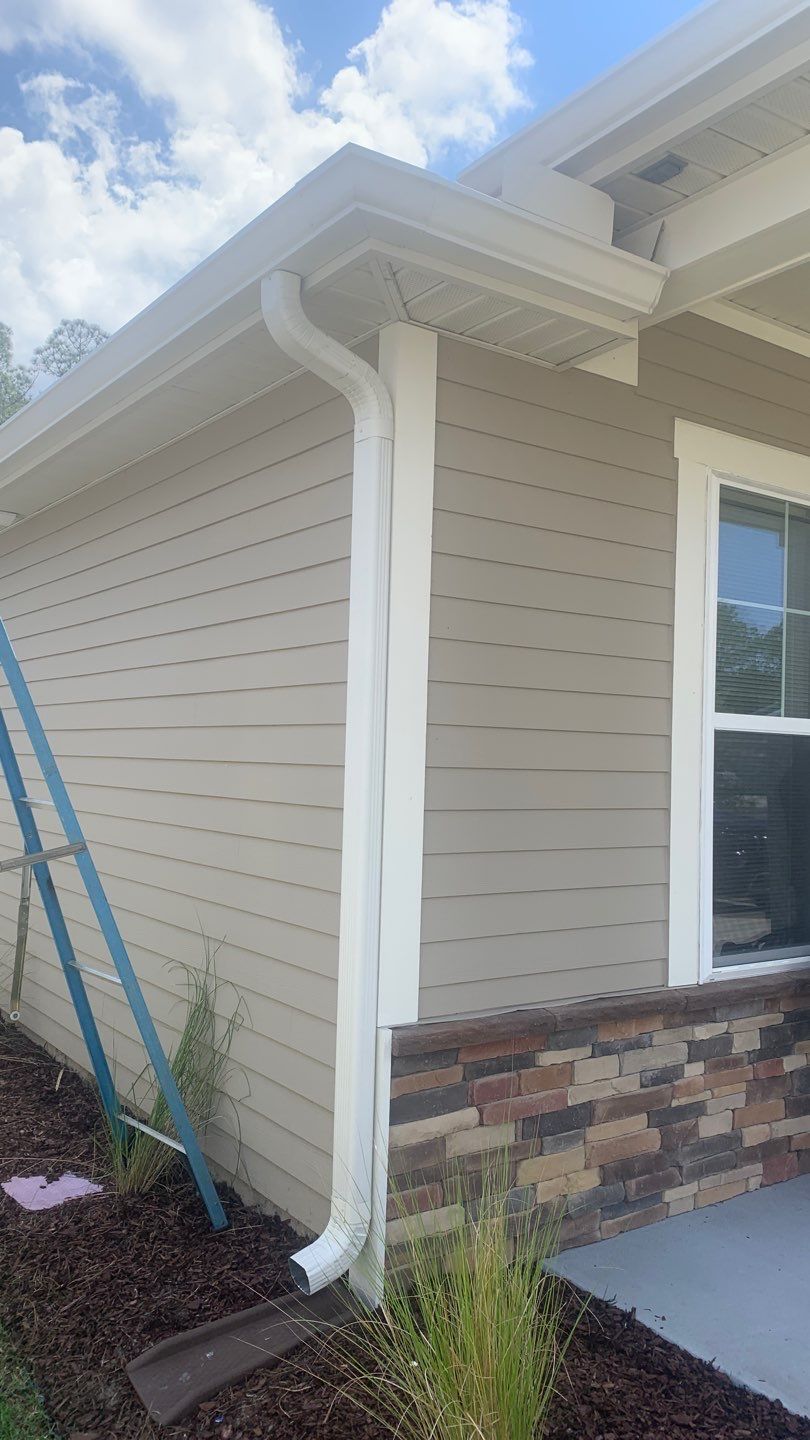 Seamless Gutter Installation Using 6 Inch K-Style Seamless Gutters by Gutter Professors