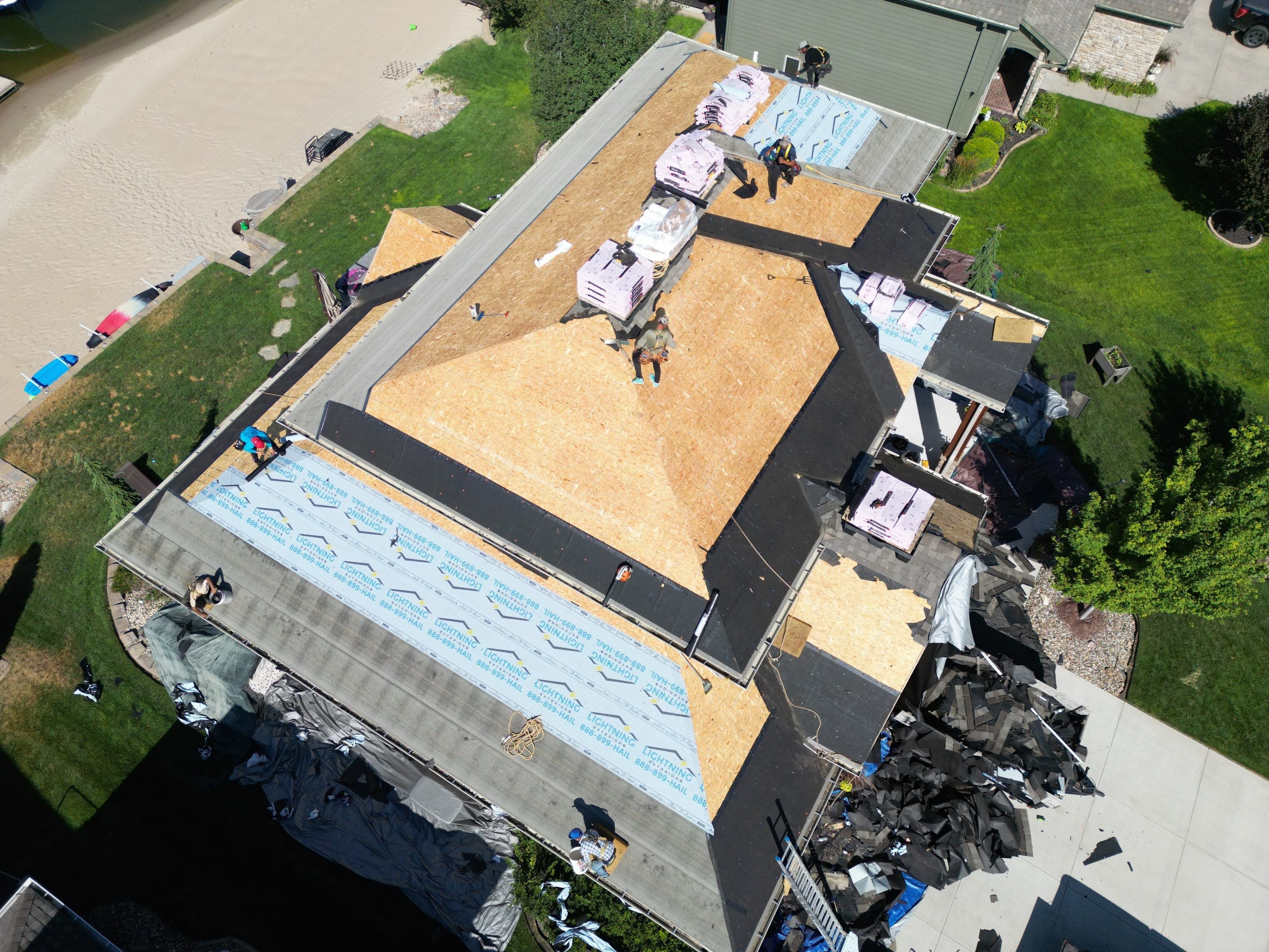 Residential Roofing Installation using Owens Corning Duration Summer Harvest by Lightning Exteriors
