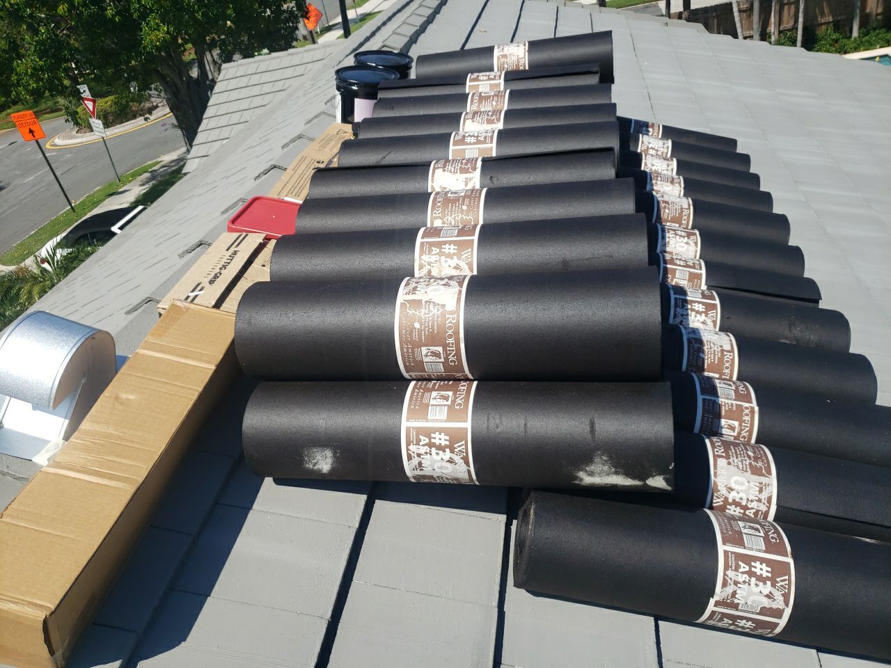 Residential Roofing Installation using 1" Nail strip metal roof by BLUES BROTHERS ROOFING
