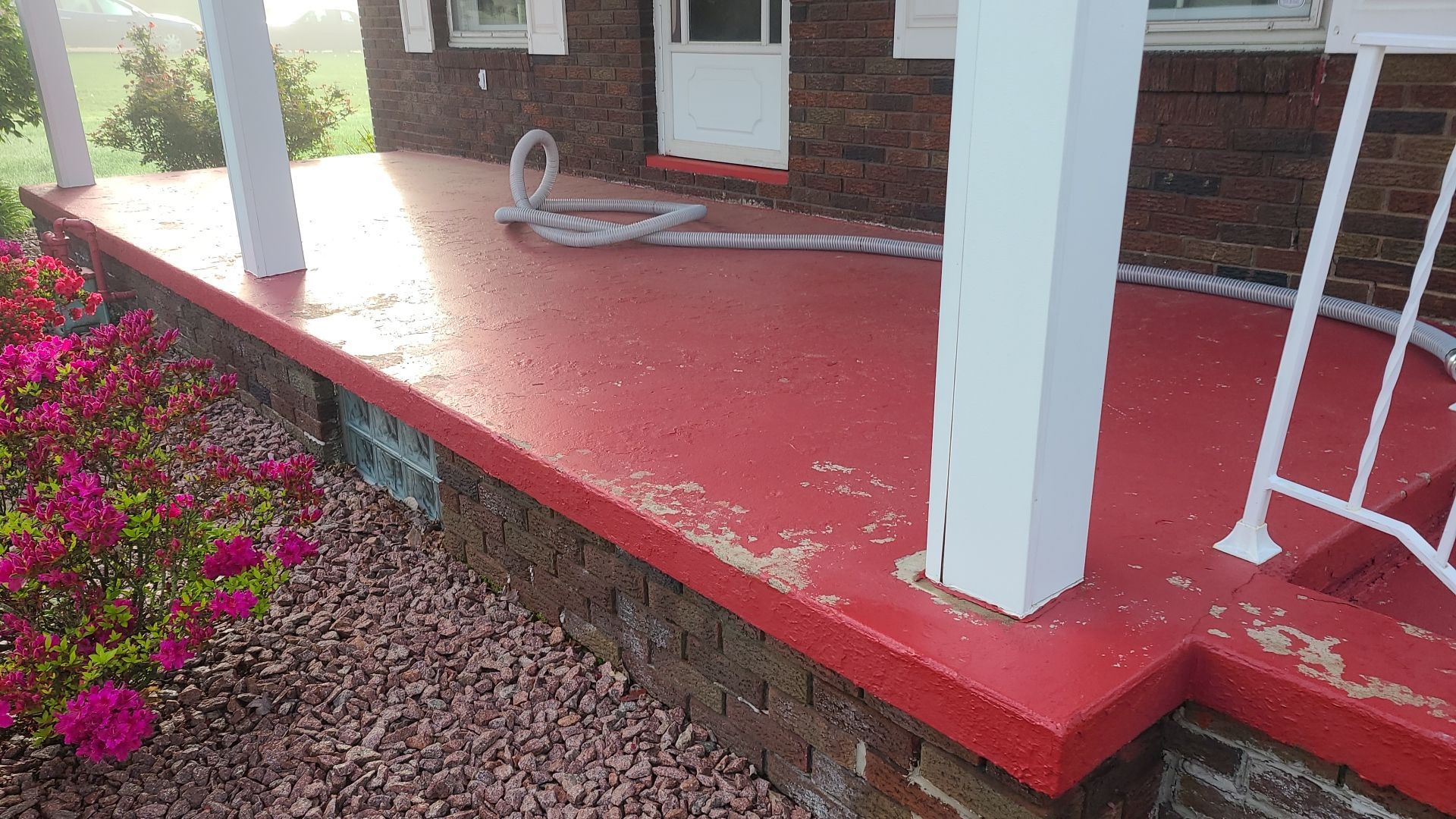 Porch in Pecan - Campbell, OH by Alexander Concrete Coatings