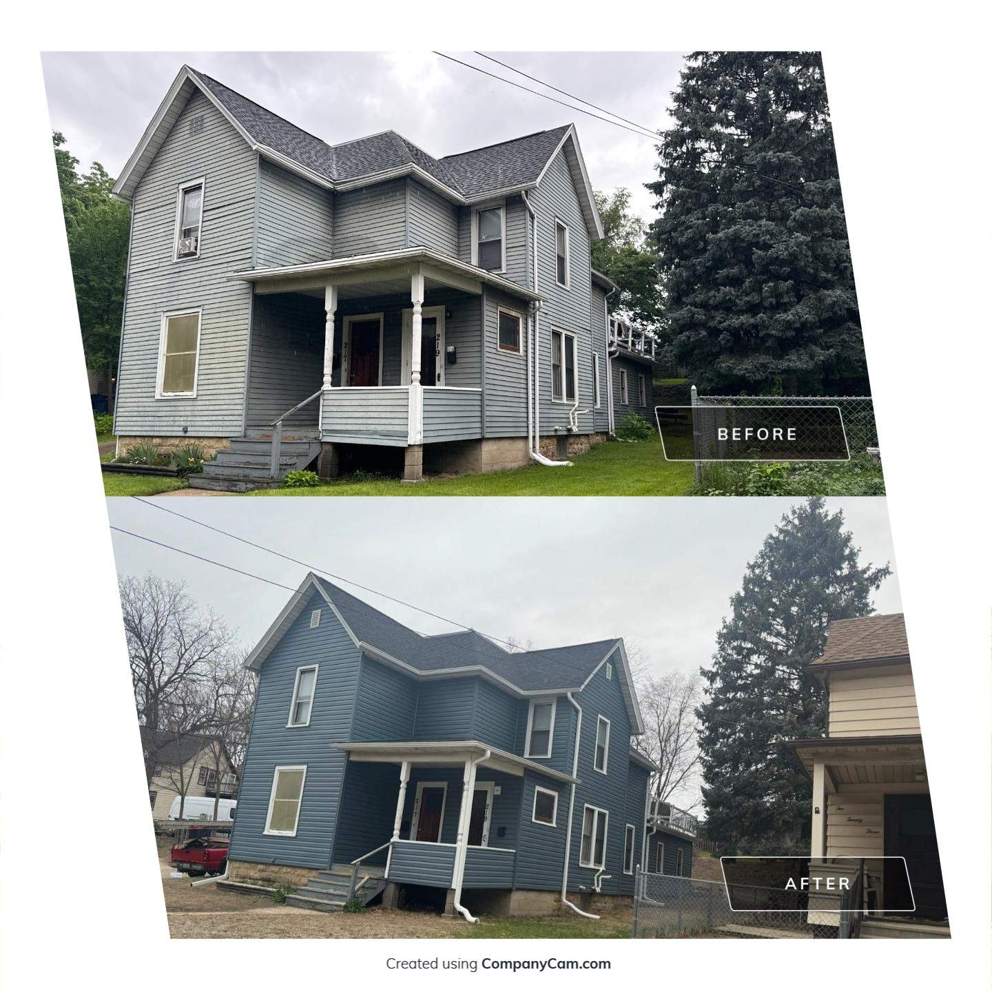 M.P.: Roof and siding