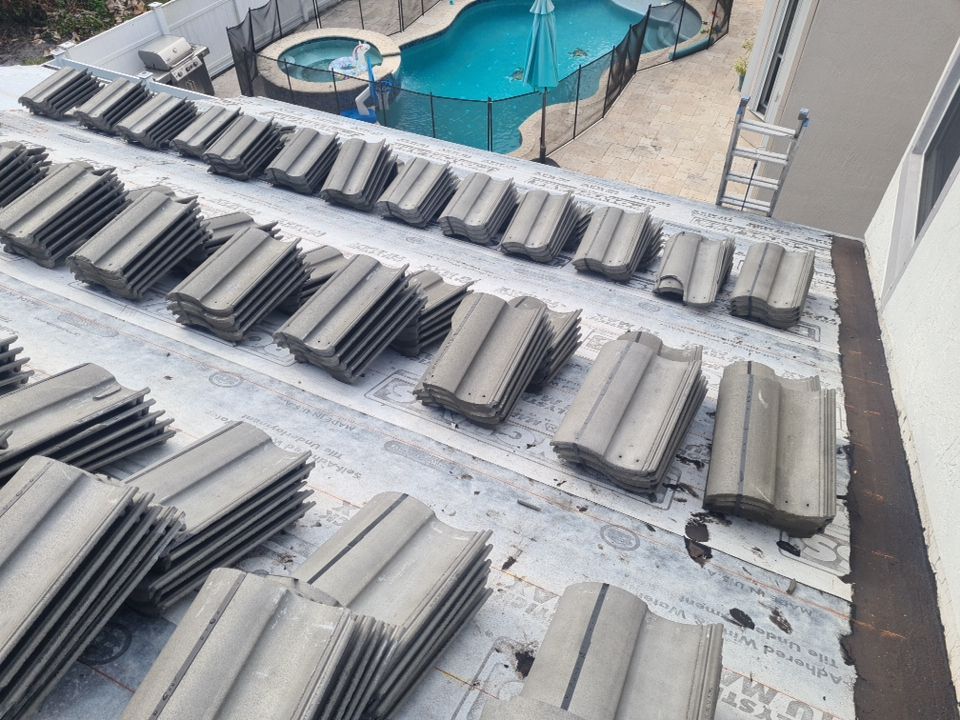 Residential Roofing Installation using Eagle Roofing Tile by BLUES BROTHERS ROOFING