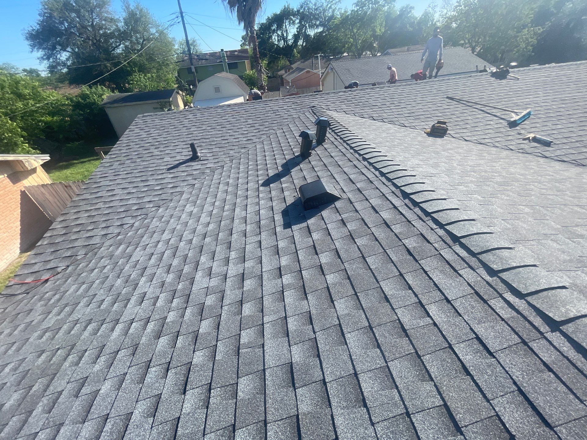 Residential Roofing Installation using GAF HDZ Pewter Grey by Lighthouse Roofing
