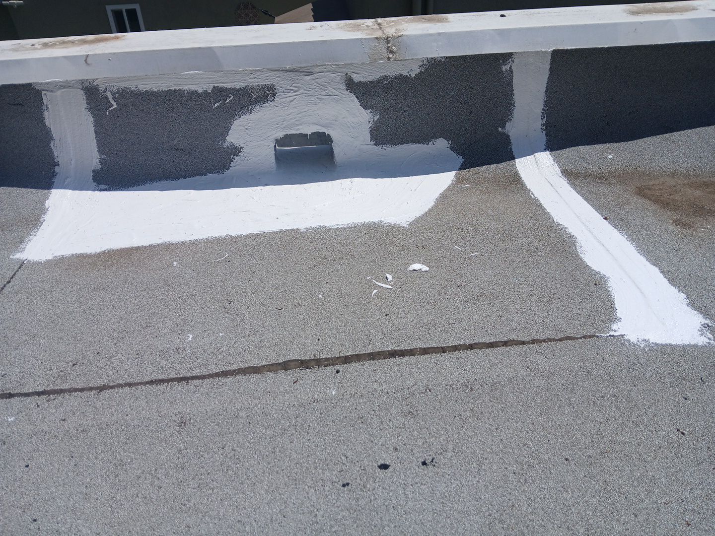 Silicone Membrane Installation using American Standard Coatings Silicone-S by Hull Brothers Roofing