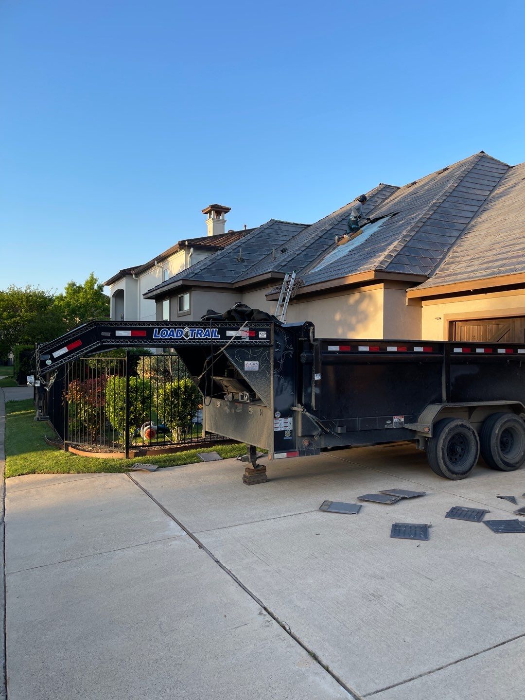 Roof Replacement using Davinci Bell Slate Shingles by Elite Roofing LLC