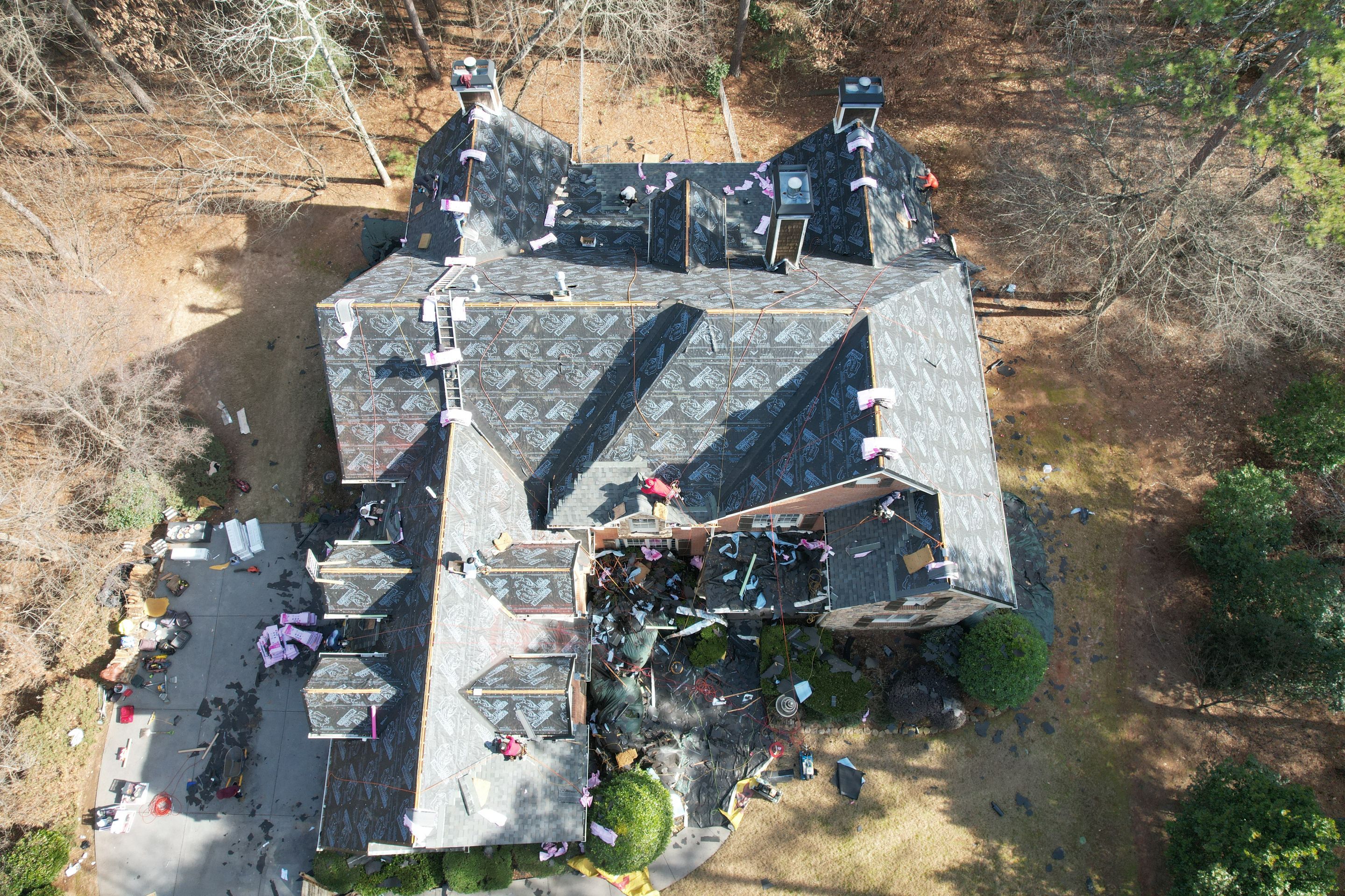 Residential Roofing Installation using Owens Corning by Inspector Roofing and Restoration