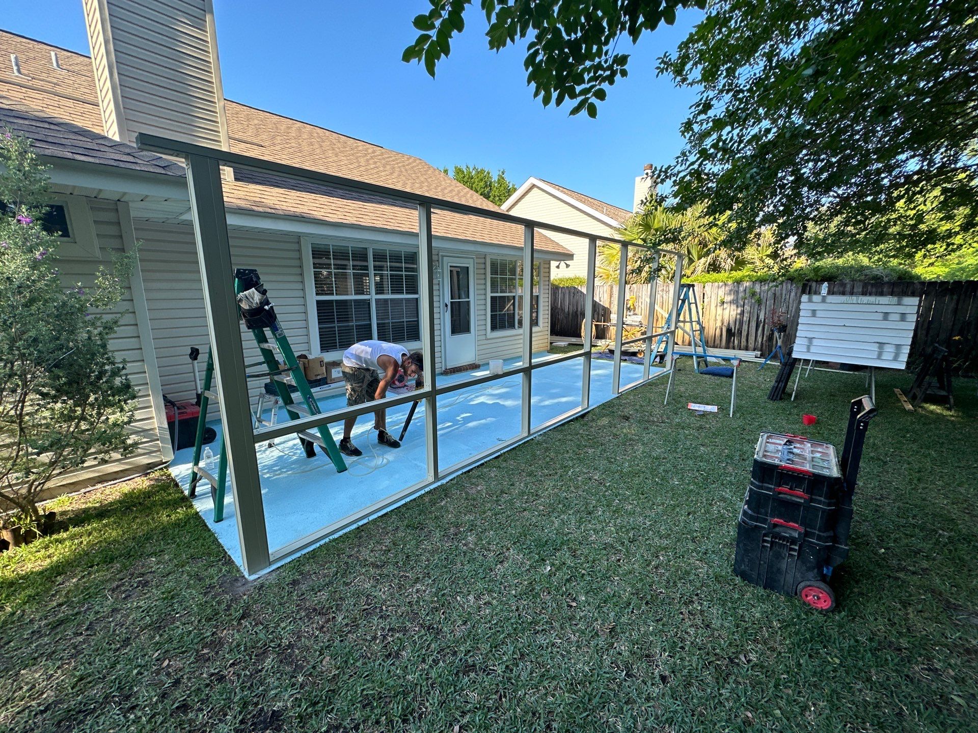 Screen Room Haven in Gulf Breeze by Titan Sunrooms