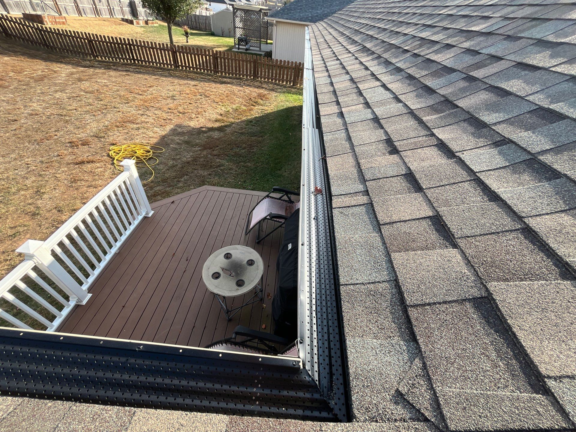 Residential Roofing + Downspouts & Gutter Guards Install  by Titan Commercial & Residential Roofing 