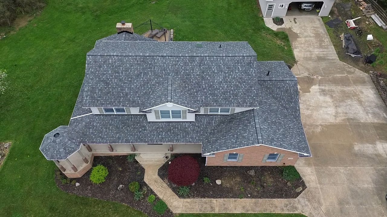 Atlas Pinnacle, Color, Coastal Granite, Drip Edge, Birch White by Eagle Eye Roofing
