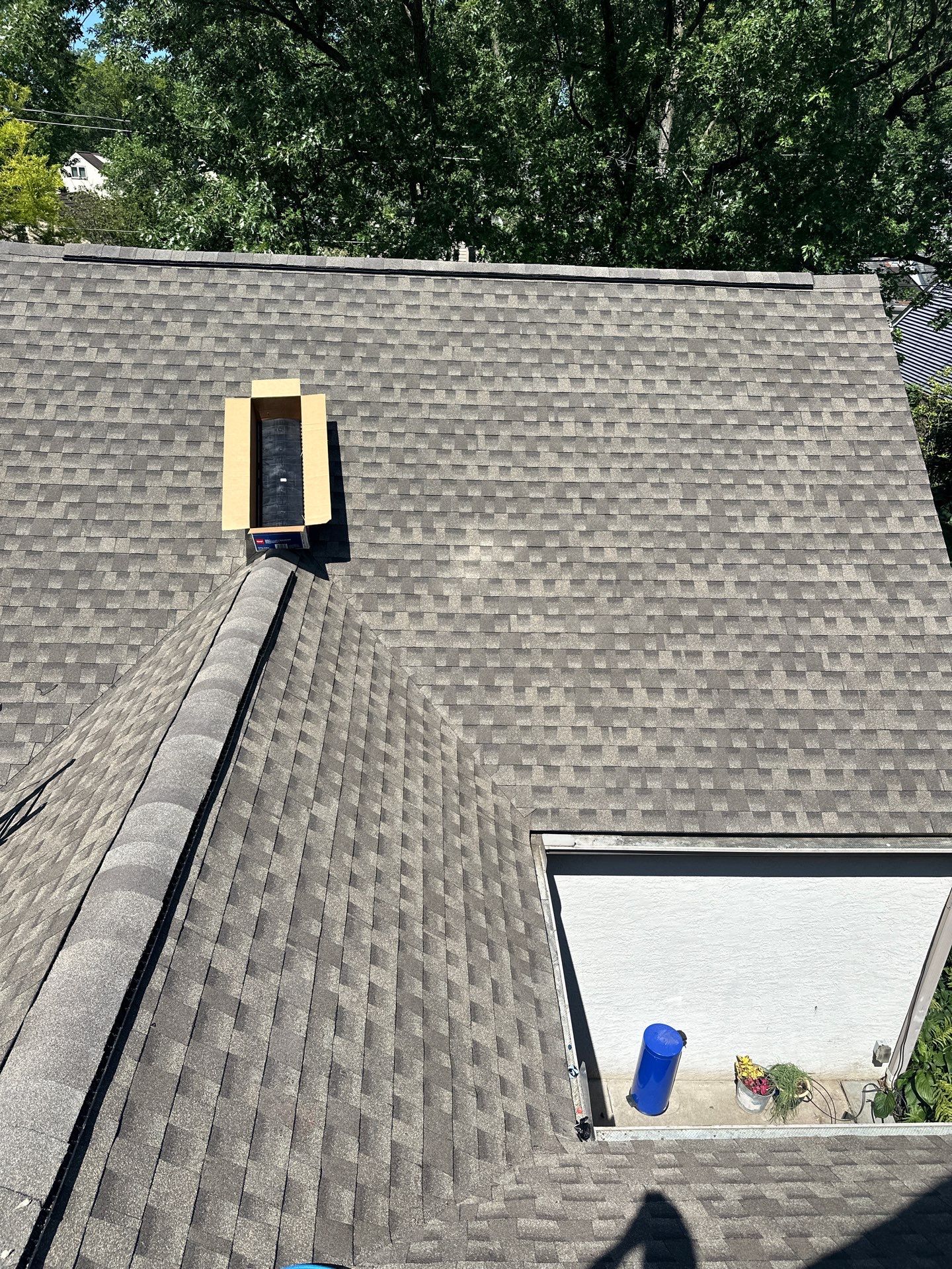 Residential Roofing Installation using Timberline HDZ Shingles - Weathered Wood by RoofX 