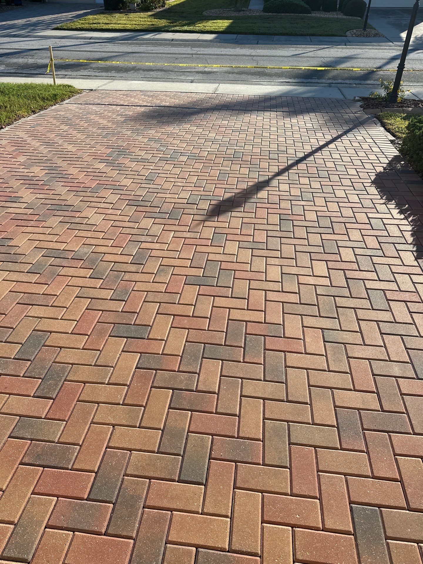 Restoring Multi-Tone Paver Driveway and Walkways in Sun City Center by Supreme Paver Experts