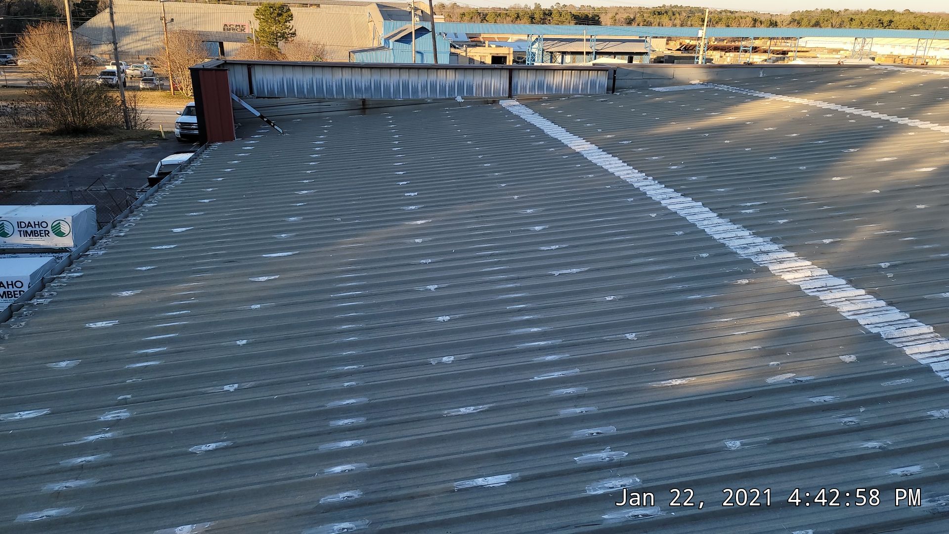 Commercial Roofing Installation using Aldocoat Coatings by Hostetler Roofing