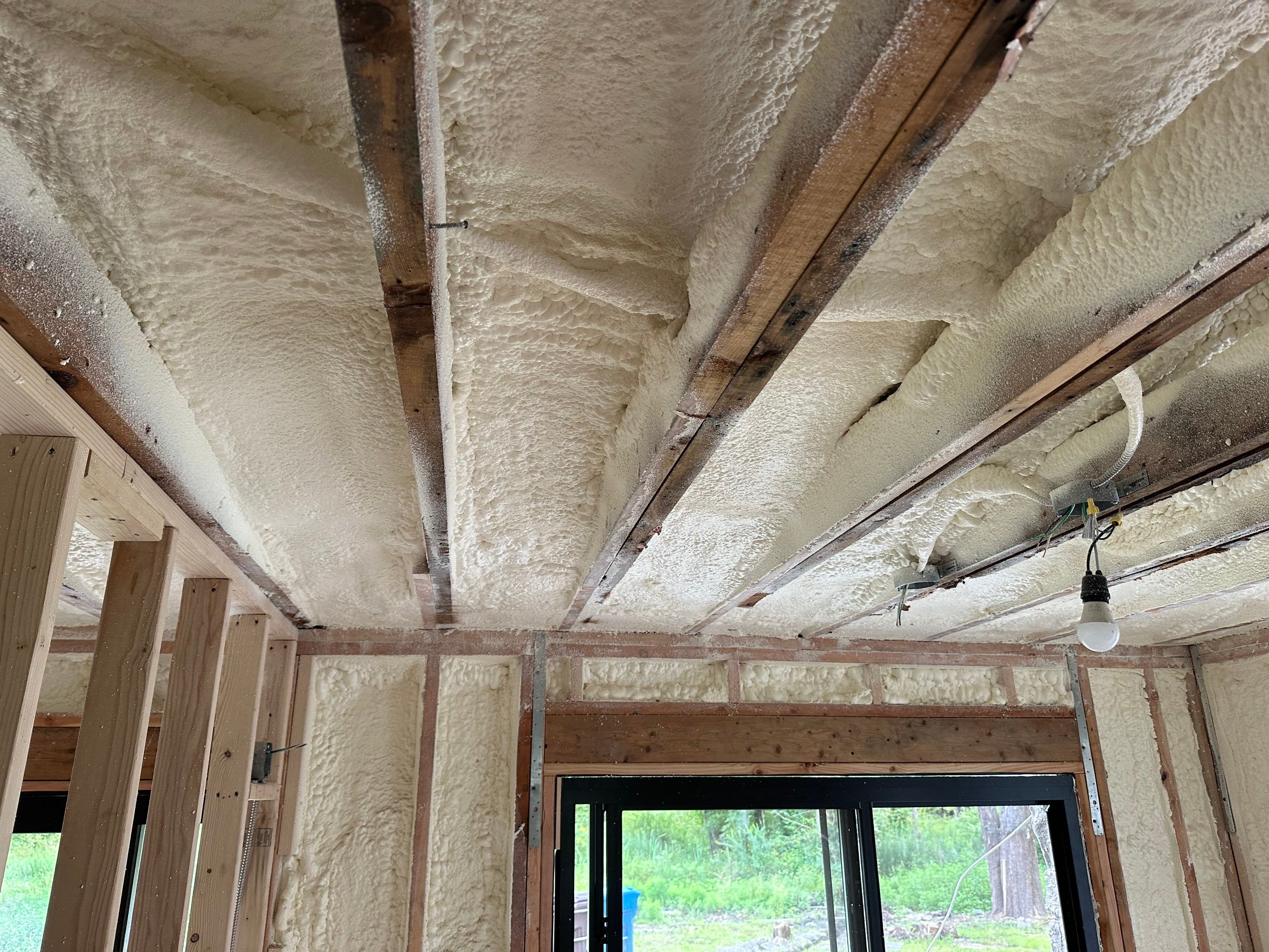 Attic Insulation using Closed Cell Spray Foam by NYS Foam & Energy