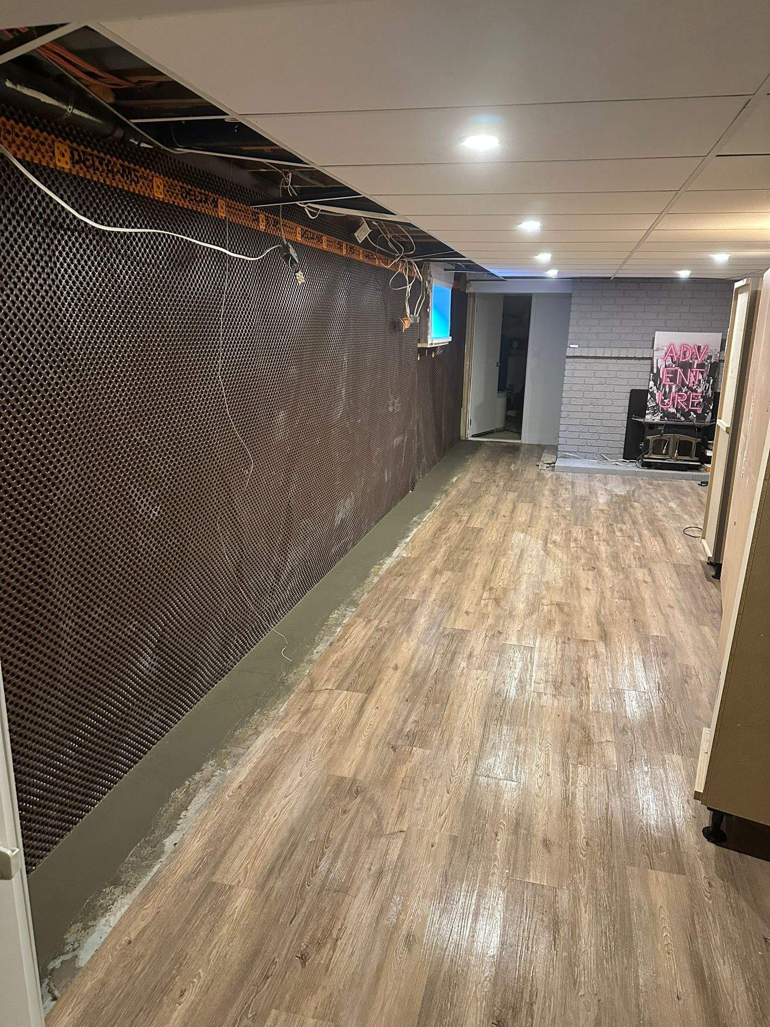 Interior waterproofing Project in Adjala-Tosorontio, ON by Canada Waterproofers Inc