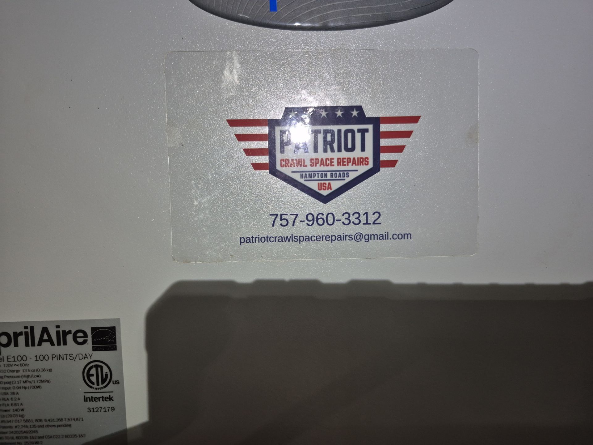 Project in Williamsburg by Patriot Crawl Space Repairs