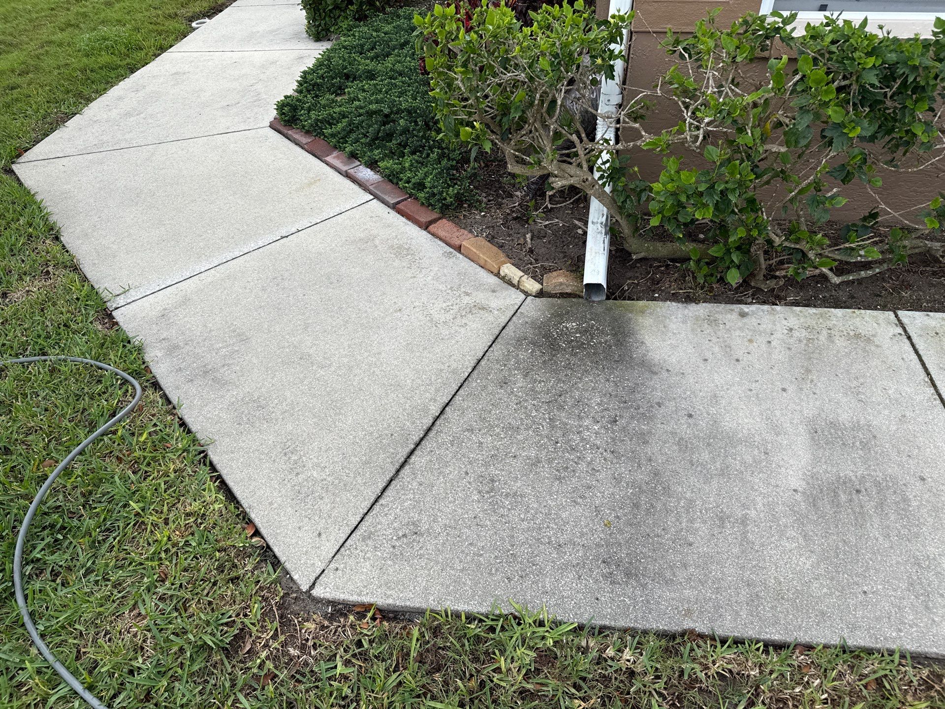 Concrete Driveway & Sidewalk Cleaning in Captain’s Court Condos – Palmetto, FL by Sunshine AquaWash