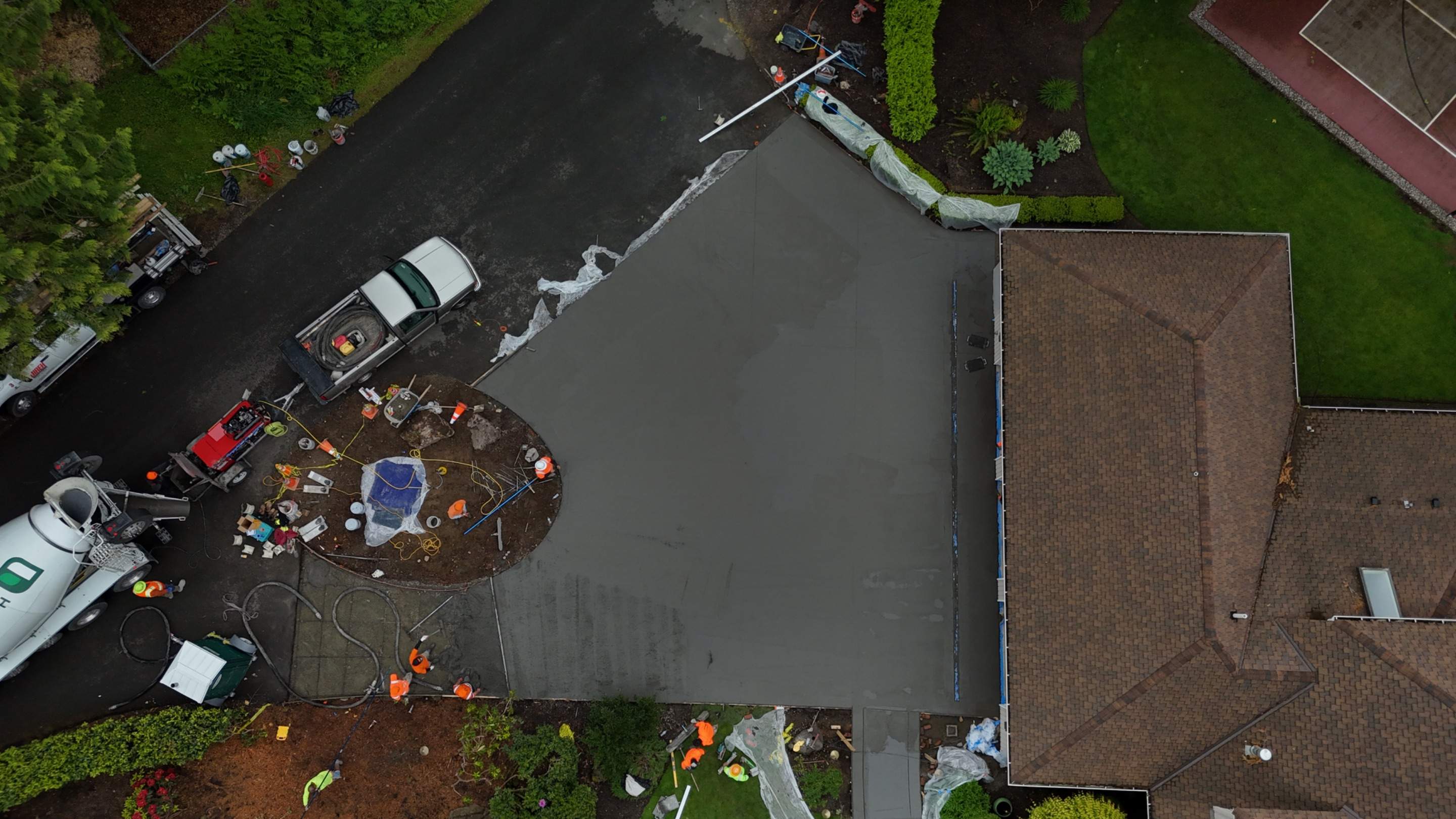 Stamped Concrete Driveway Renovation | Woodinville  by Jireh Asphalt & Concrete Inc 