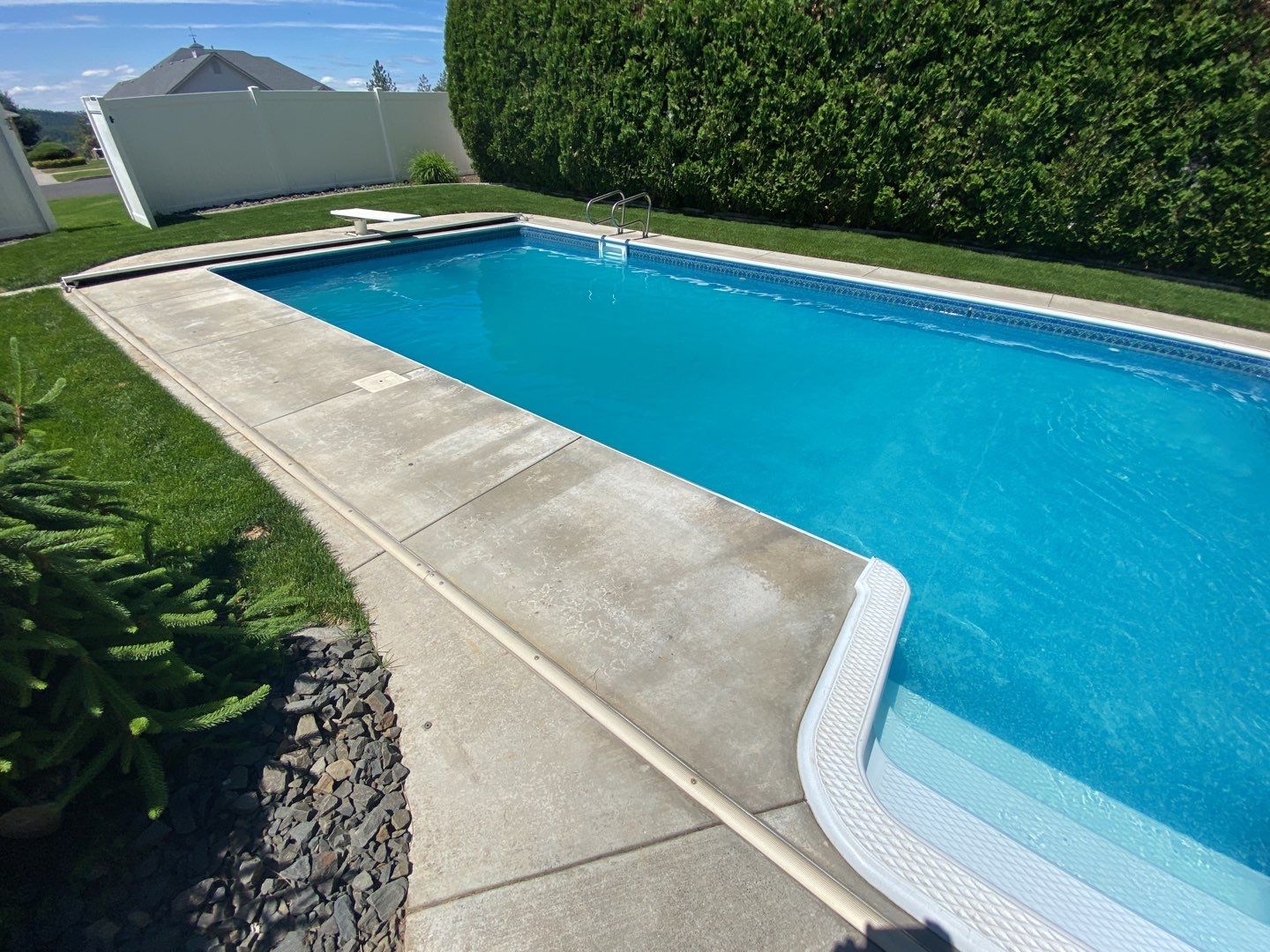 Pool Deck Transformation using Slate Stone by Croc Coatings, LLC
