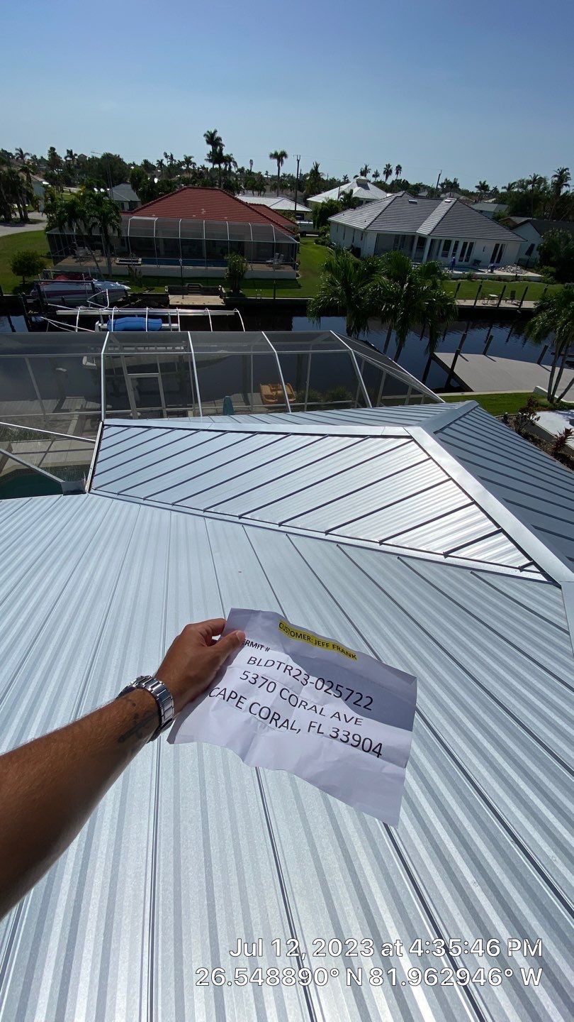 Residential Roofing Installation using Standing Seam Metal by Protek Roofing Heating Air & Solar