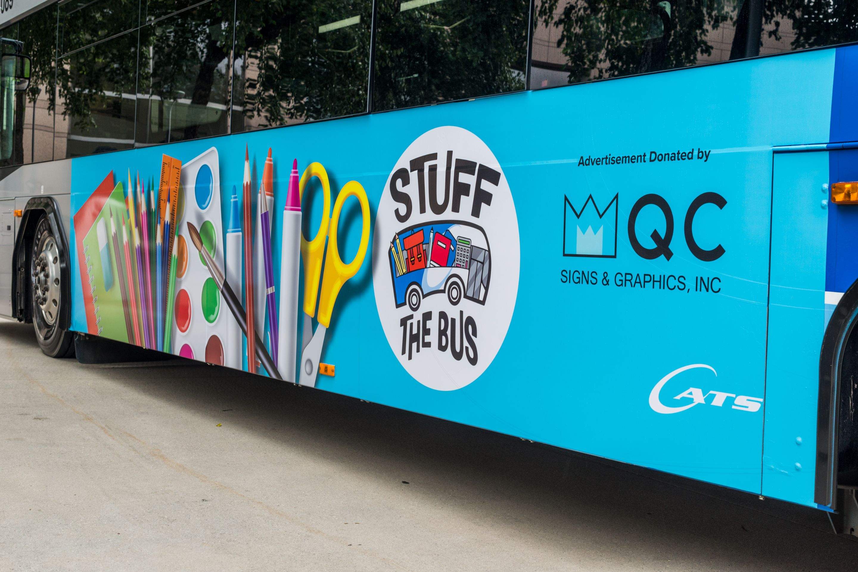 CATS: Stuff the Bus - Vinyl Wrap by QC Signs and Graphics