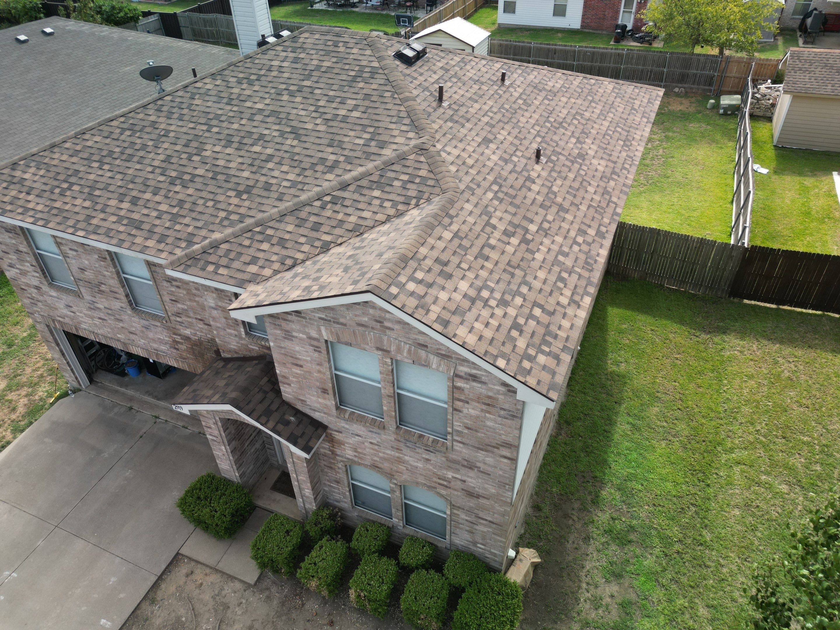 Full Roof Replacement, Chimney Rebuild and Interior Damage Replacement by First United Roofing & Construction