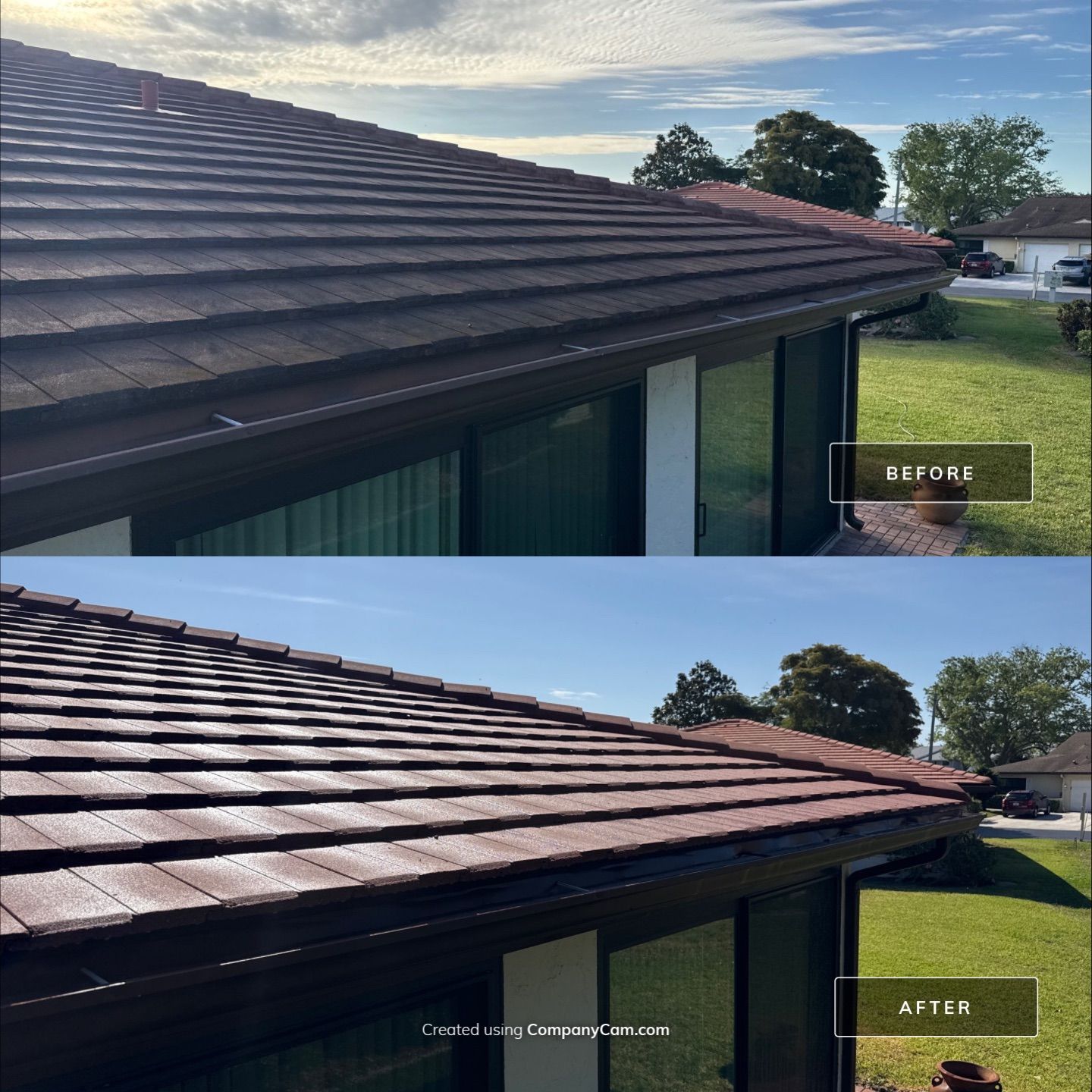 Tile Roof Cleaning & House Wash in Vivienda I – Bradenton, FL by Sunshine AquaWash