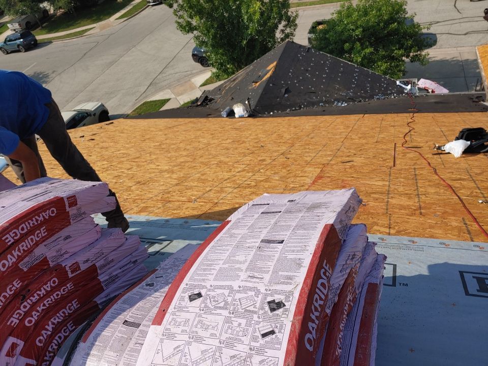Storm Damage Roof Replacement and Interior Ceiling Repair in Manor by Caliber Restoration LLC