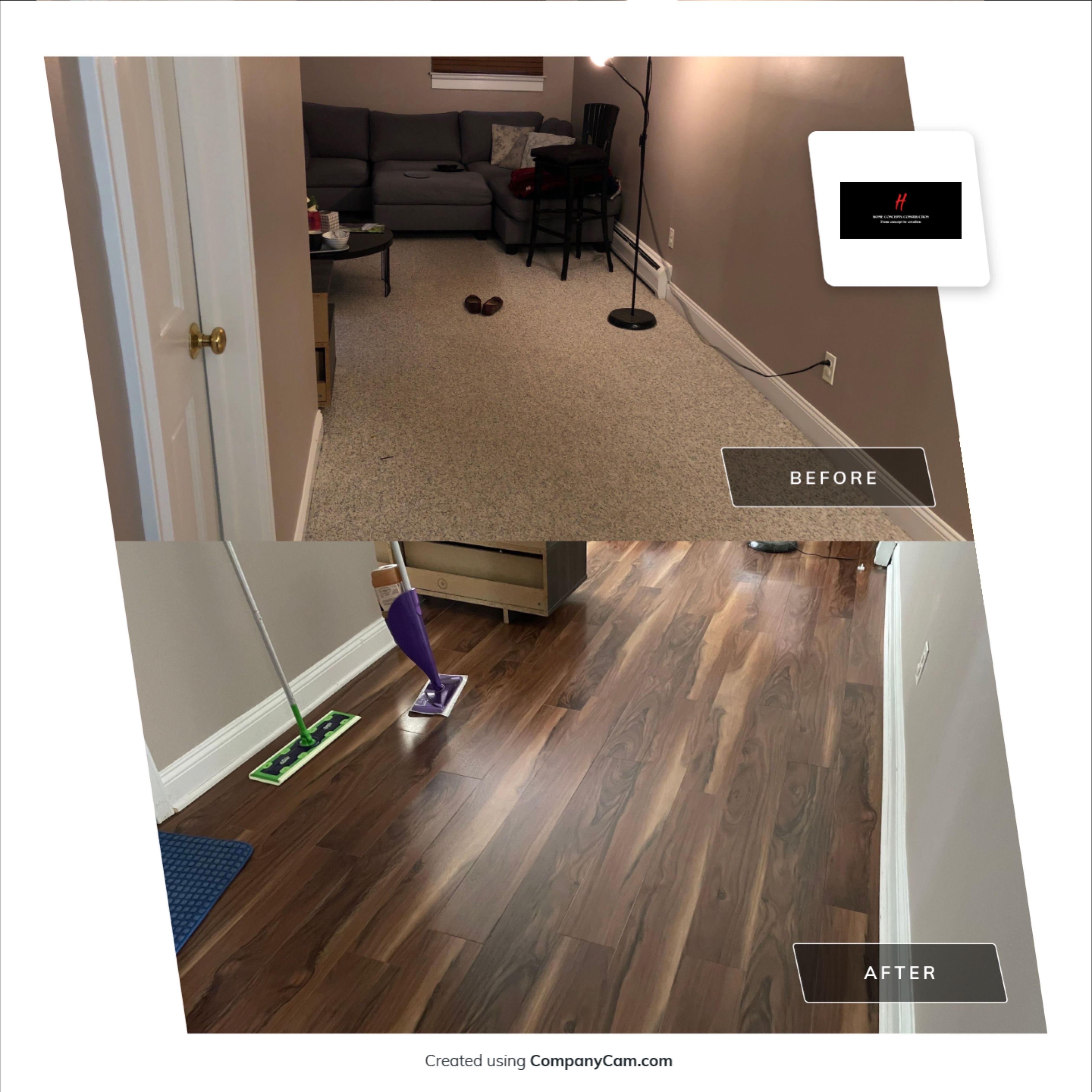 Bathroom Remodel using Tile by Home Concepts Construction