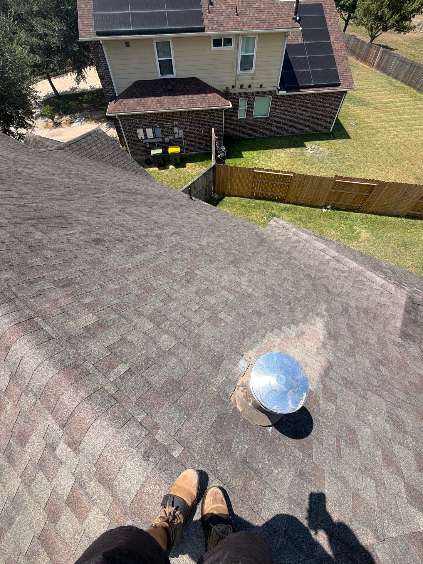 Asphalt Shingle Roof Inspection and Damage Assessment in Houston by Good Vibes Roofing