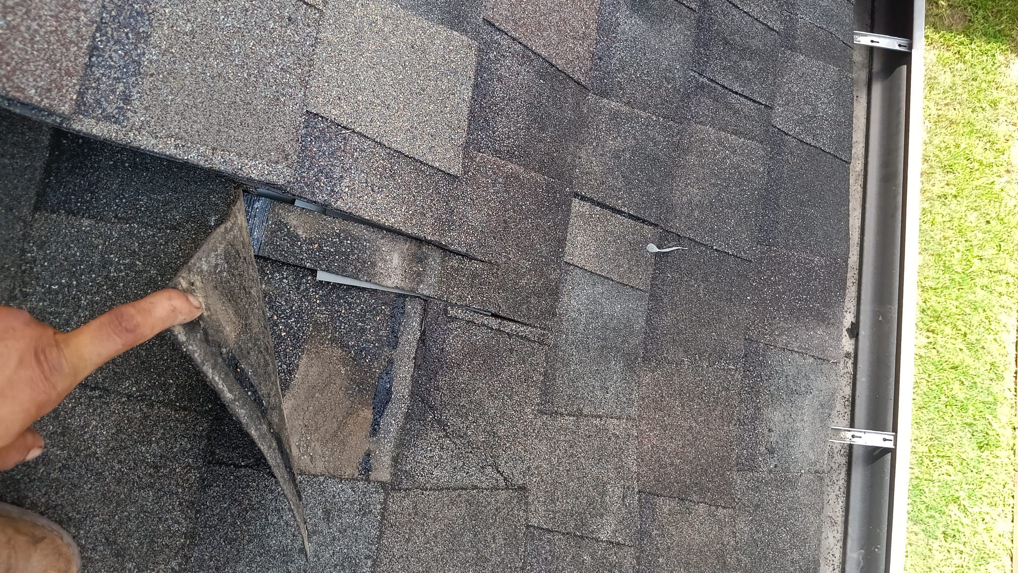 Hail Damage using Owen's Corning Duration (Lifetime) Shingles by Roof Repair Company