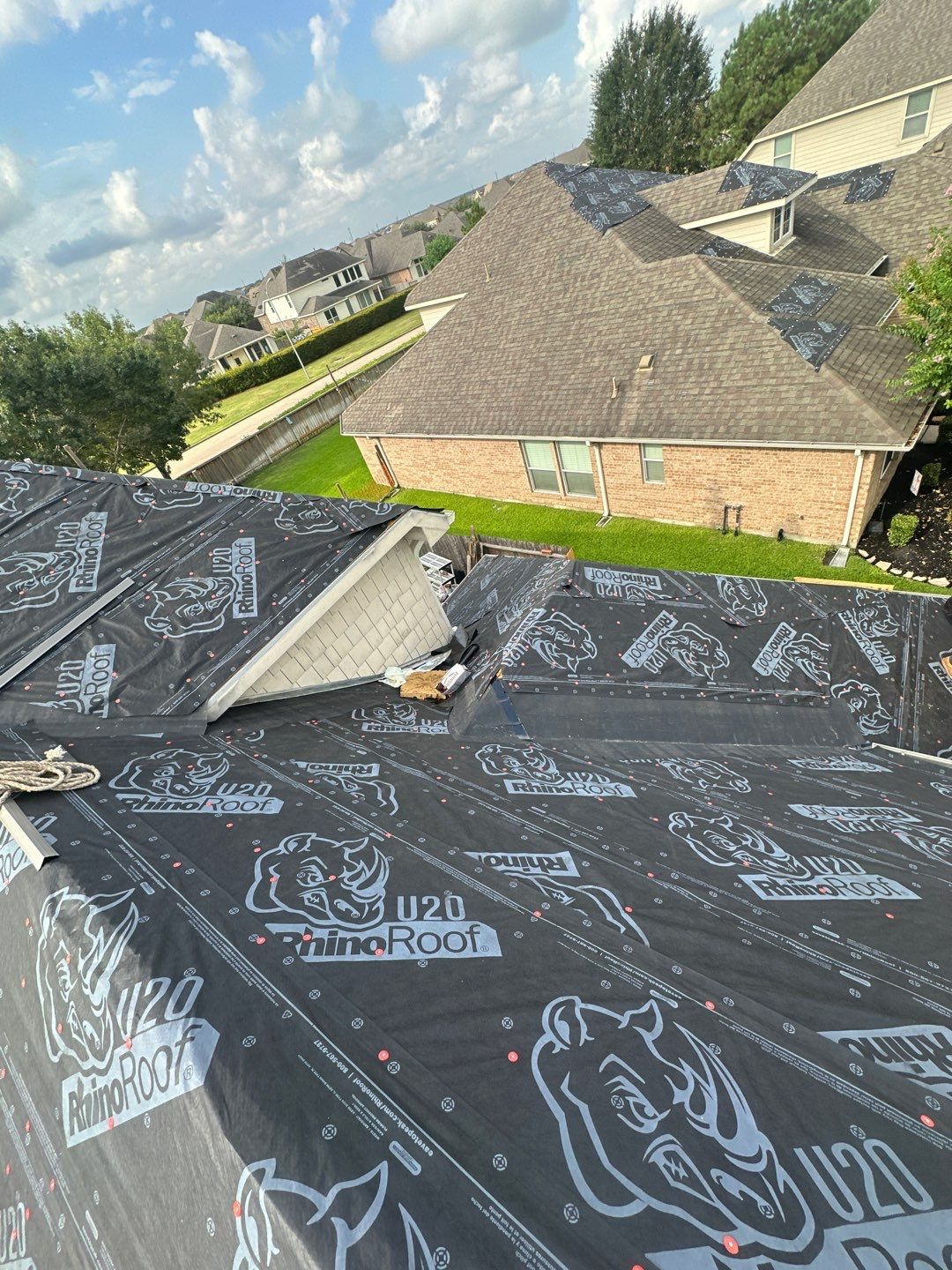 Residential Roofing Installation using Owen's Corning Duration (Lifetime) Shingles by Roof Repair Company