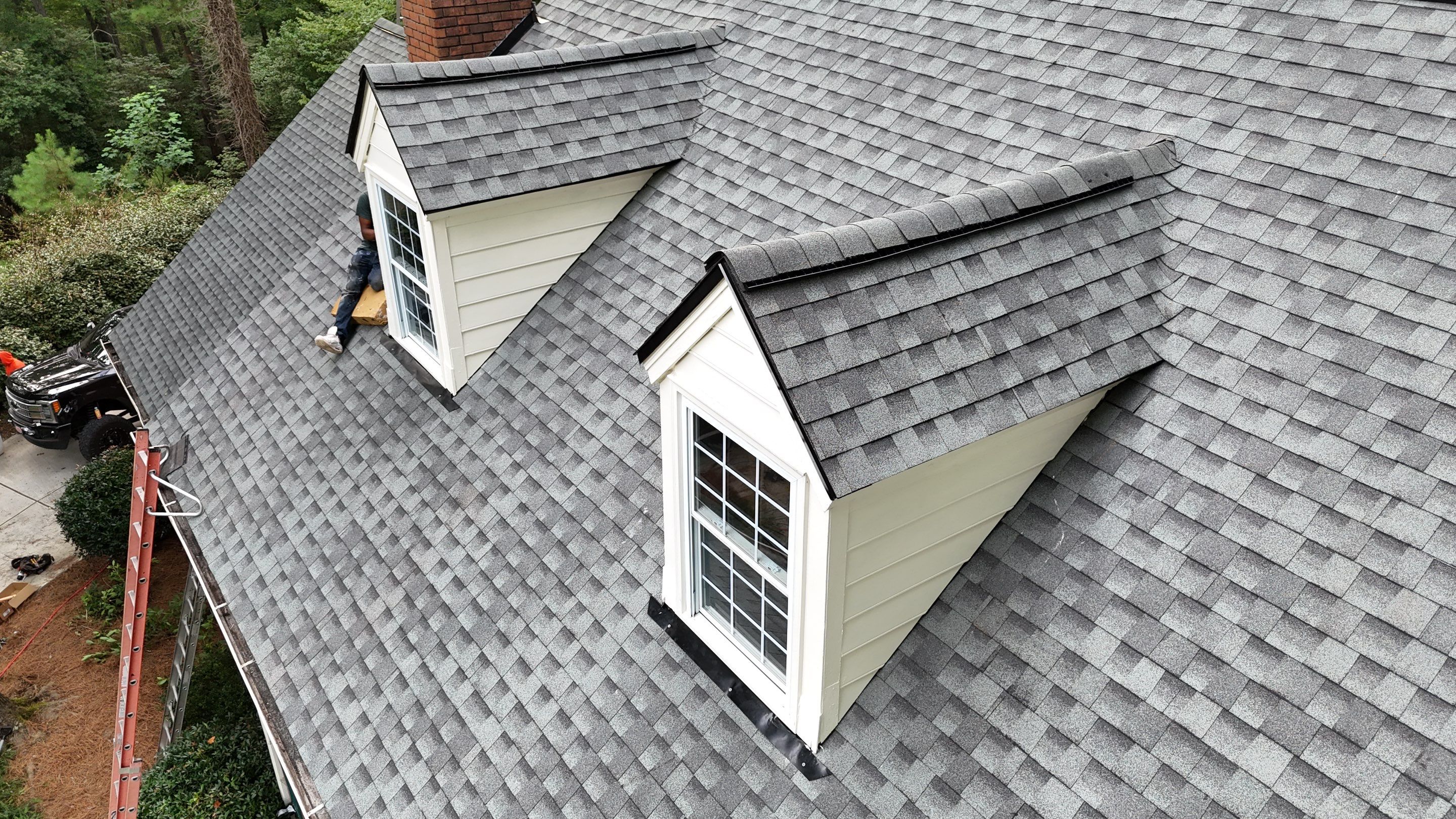 Atlanta, GA Roof Replacement GAF Timberline HDZ Slate by Reset Roofing