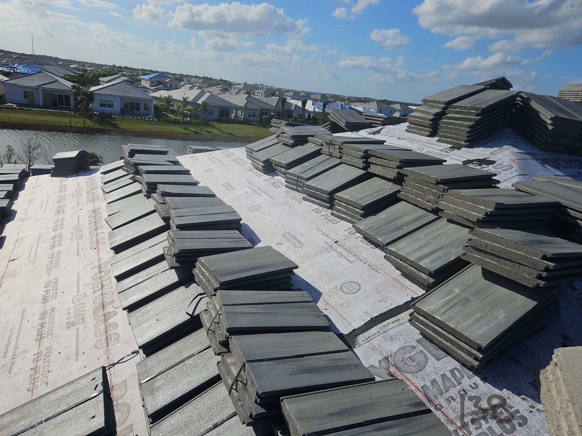 Residential Roofing Installation using Eagle Roofing Tile by BLUES BROTHERS ROOFING
